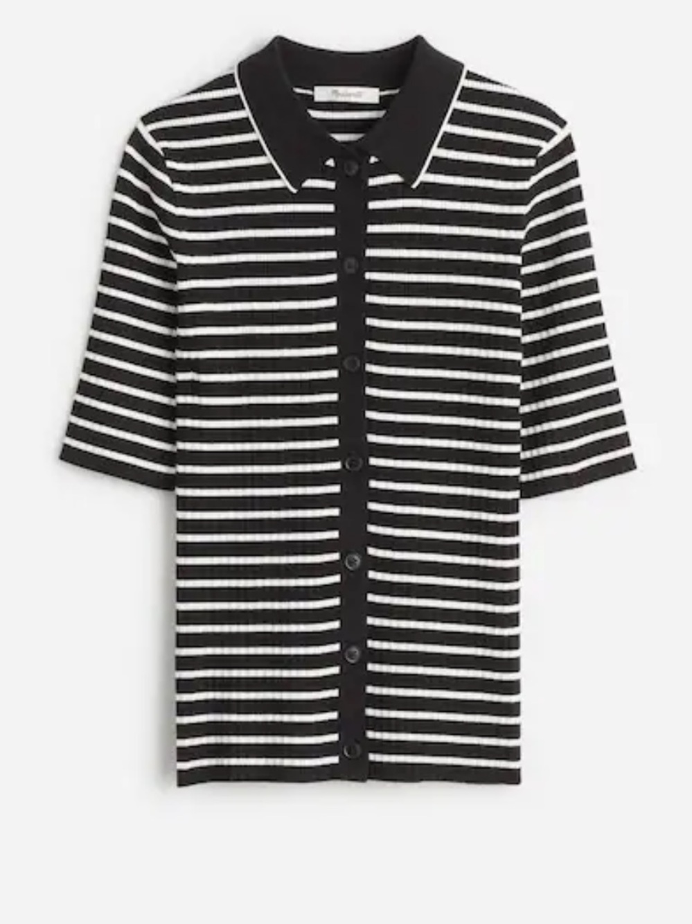 Madewell Signature Knit Sweater Polo Tee